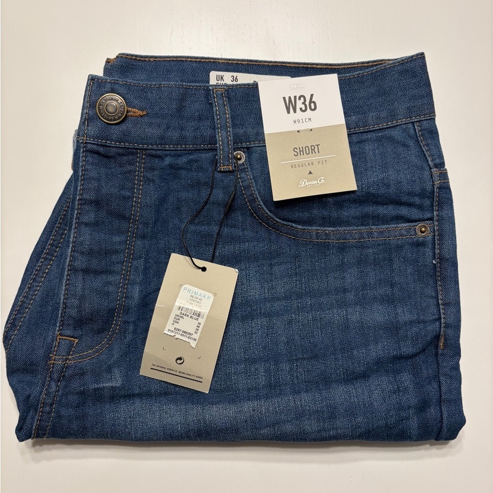 Men's Primark Blue Denim Shorts - Picture 3 of 6